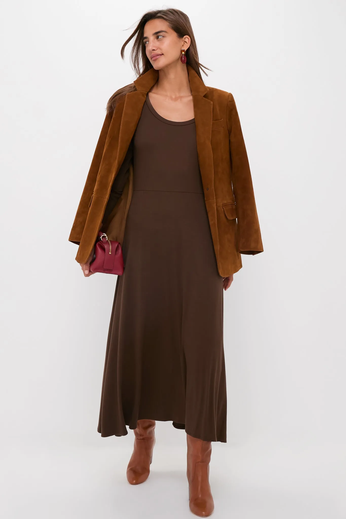 Brown Long Sleeve Sara Maxi Dress sold by Tuckernuck product image thumbnail 2