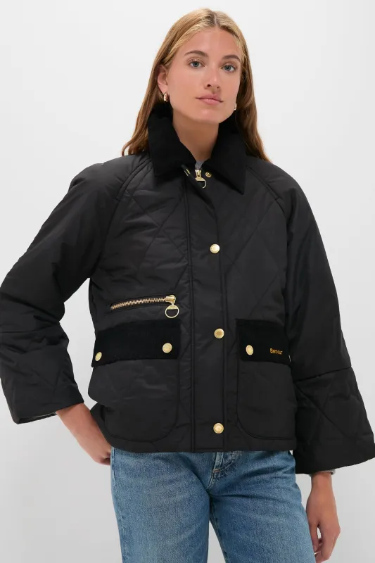 Black Martha Quilted Jacket sold by Tuckernuck