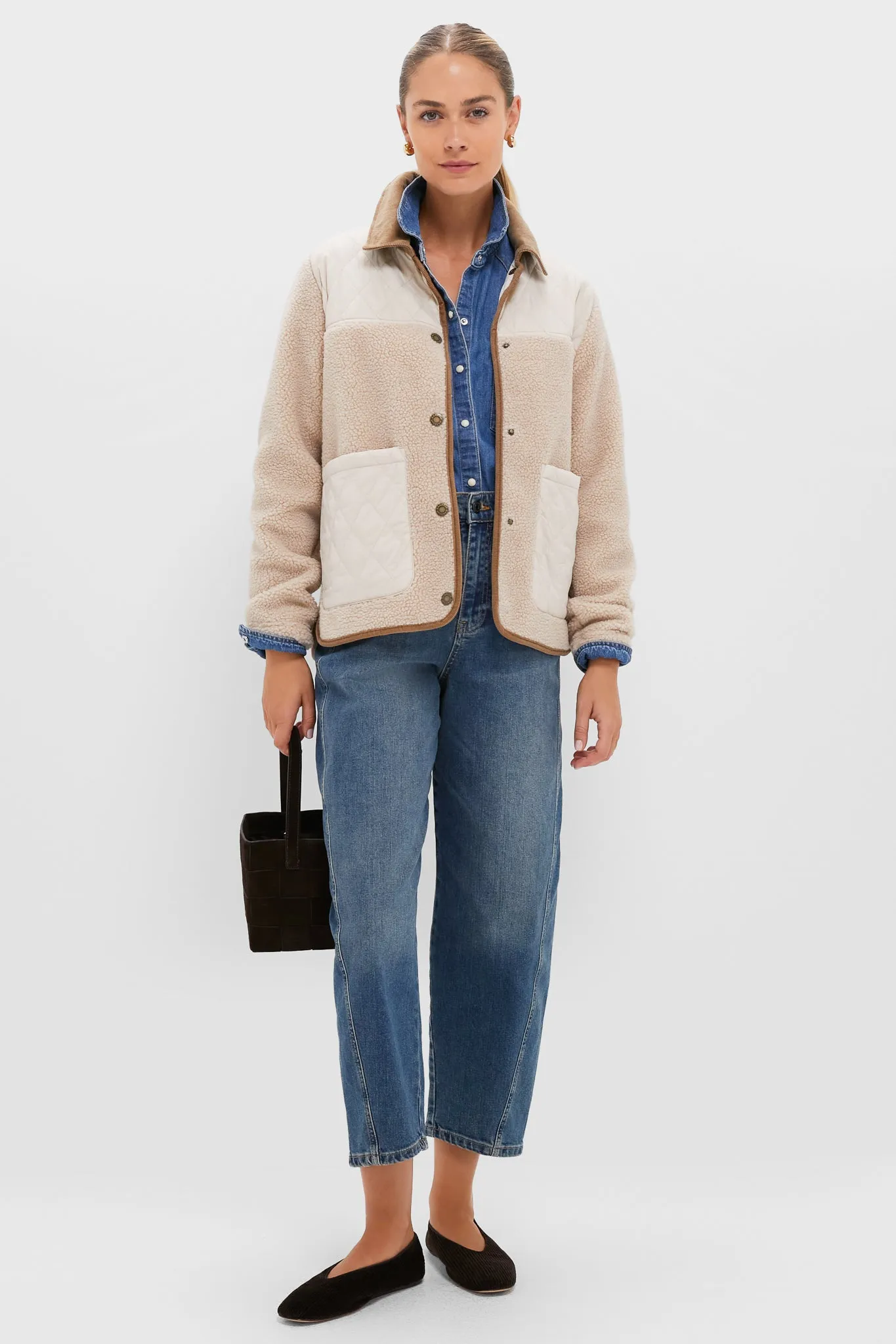 Natural Blanc Laurel Fleece Jacket sold by Tuckernuck product image thumbnail 2