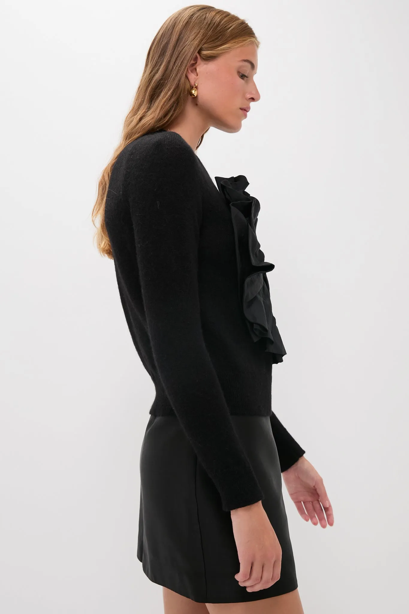 Black Memoria Pura Knitted Embellished Sweater sold by Tuckernuck product image thumbnail 3