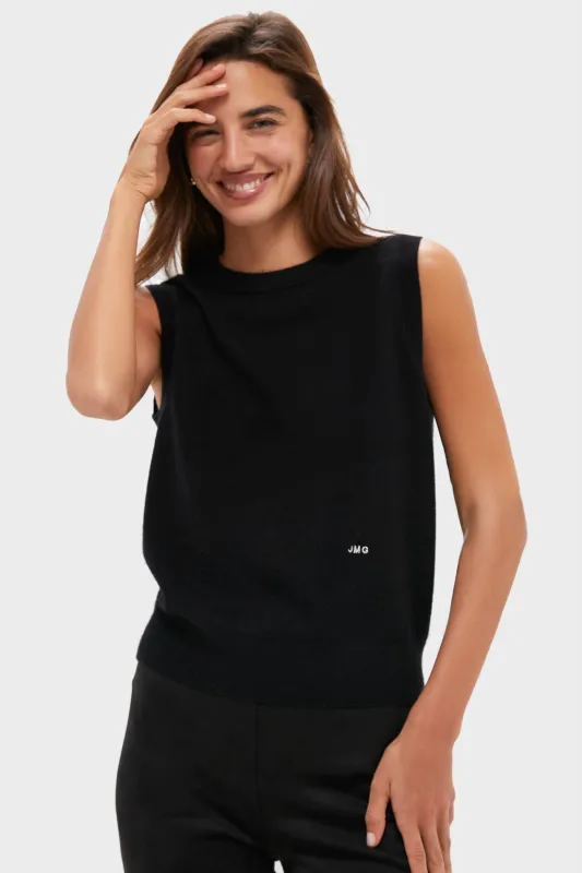 Black Cashmere Sleeveless Shell sold by Tuckernuck