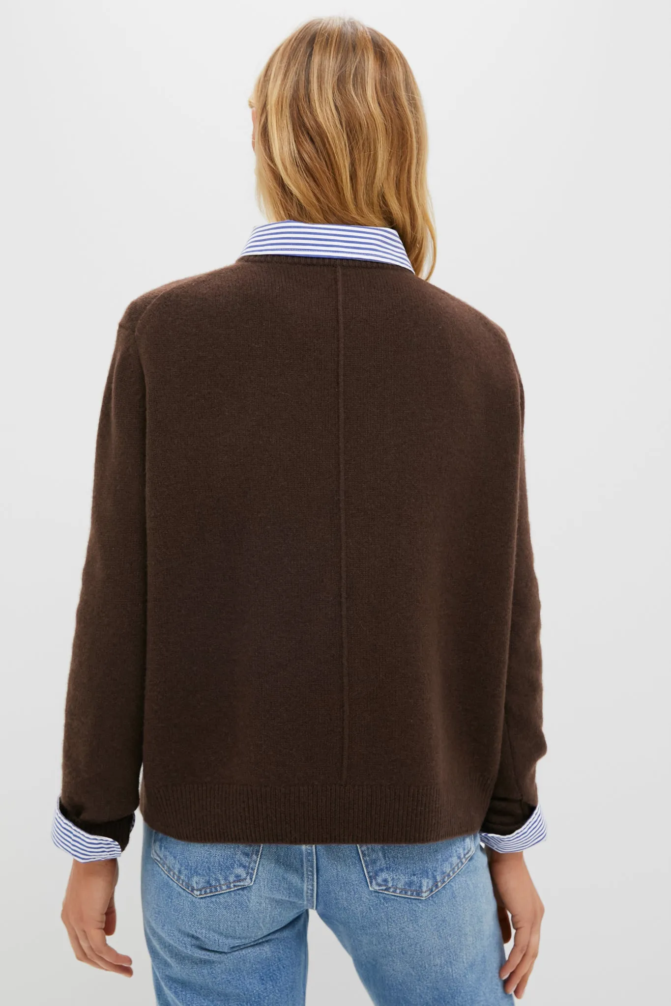 Chocolate Cashmere Bodie Boyfriend Crewneck sold by Tuckernuck product image thumbnail 4