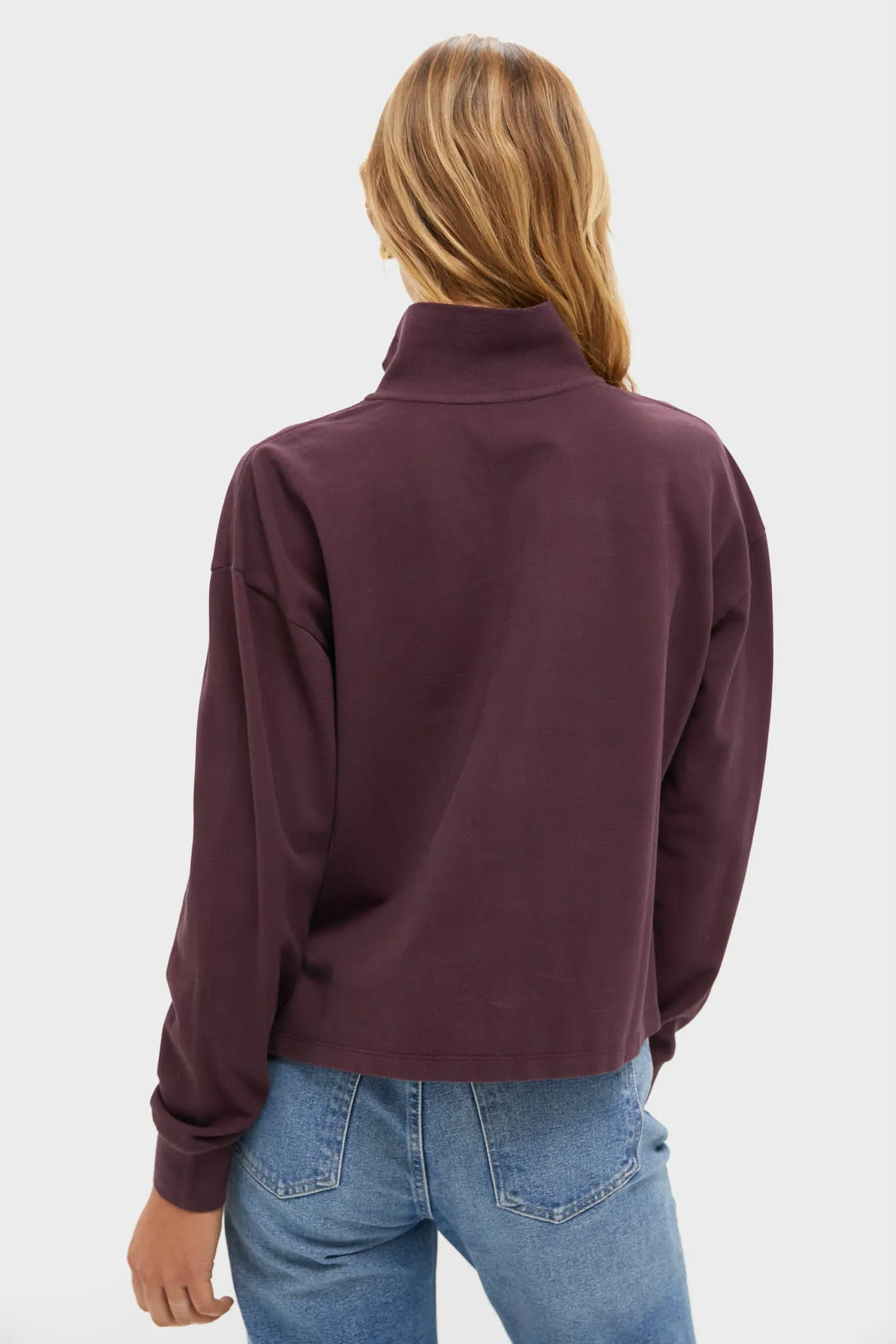 Winetasting Long Sleeve Pique Holmes Boyfriend Polo sold by Tuckernuck product image thumbnail 4