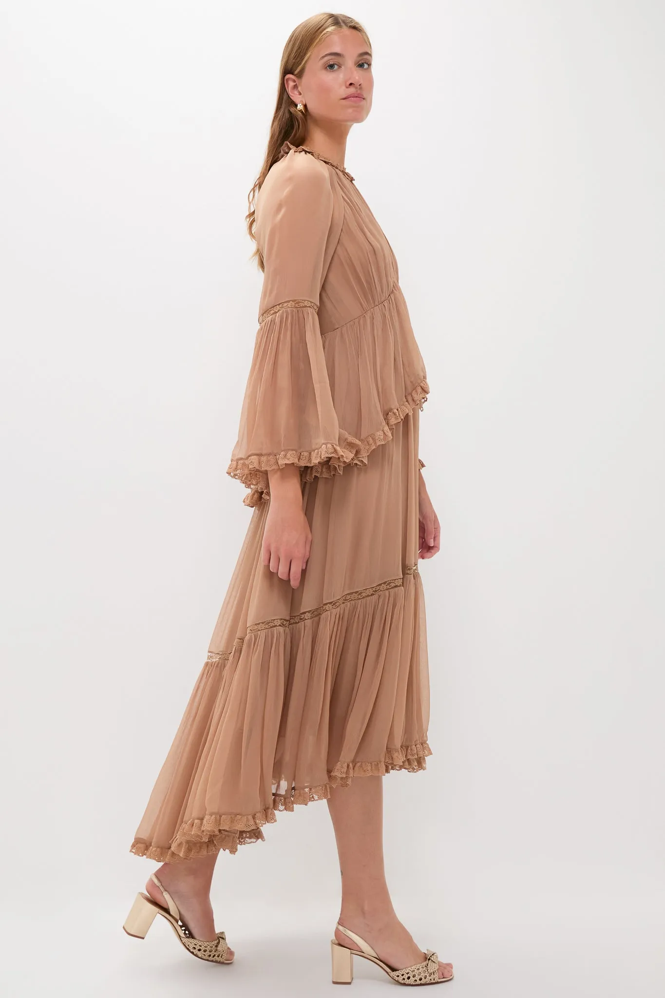 Biscuit Hypnotic Peplum Flutter Dress sold by Tuckernuck product image thumbnail 3