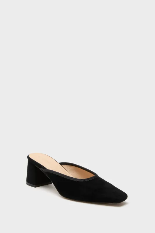 Black Suede Tilda Mules sold by Tuckernuck