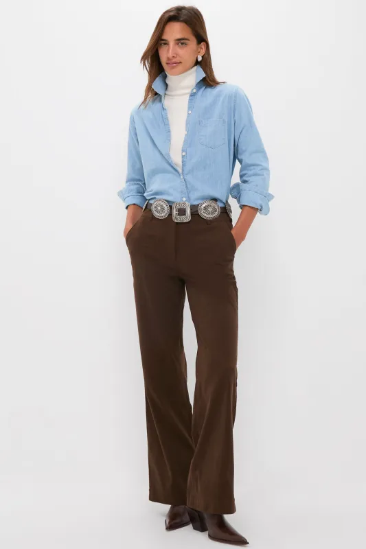 Chocolate Brown Wide Wale Corduroy Hunter Pants sold by Tuckernuck