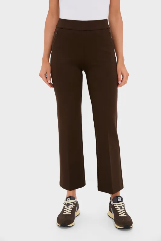Chocolate Brown 28 Inch Compression September Pant sold by Tuckernuck