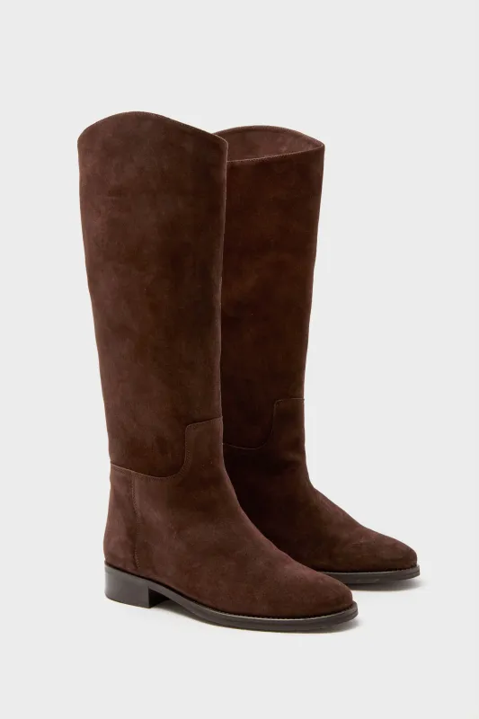 Chocolate Suede Ryder Boots sold by Tuckernuck