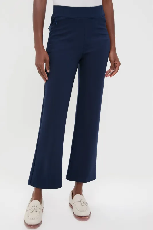 Navy 28 Inch Compression September Pant sold by Tuckernuck