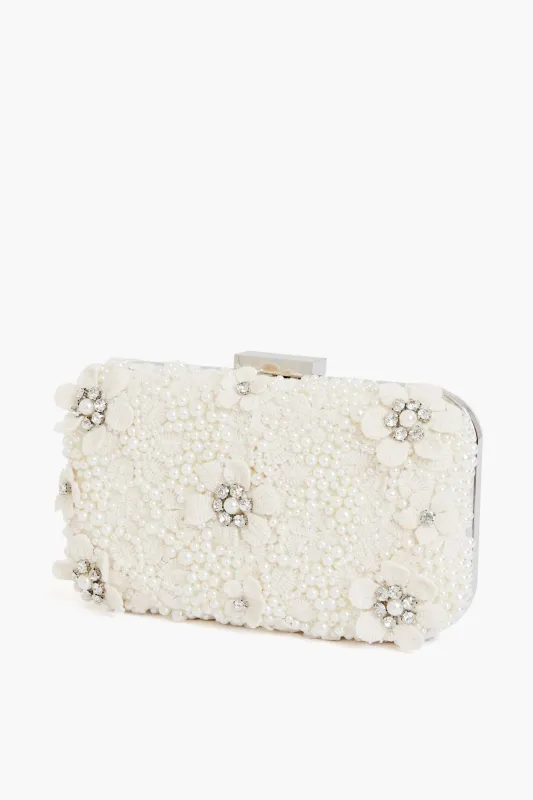 Ivory Beth Encrusted Clutch sold by Tuckernuck