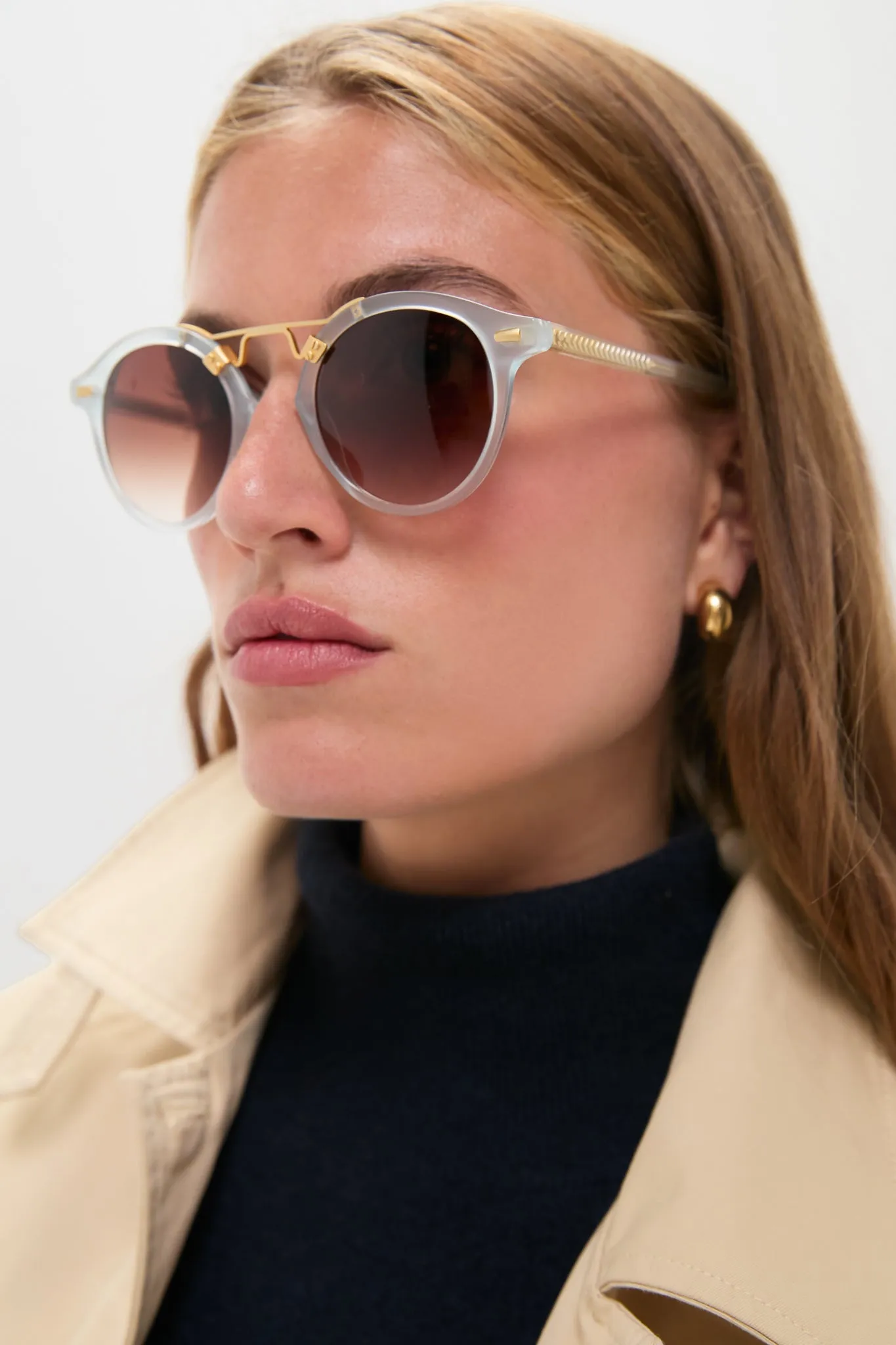 Powder Blue St. Louis Sunglasses sold by Tuckernuck product image thumbnail 2