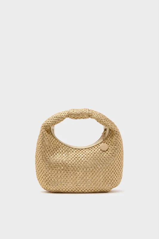 Gold Eden Woven Hobo sold by Tuckernuck