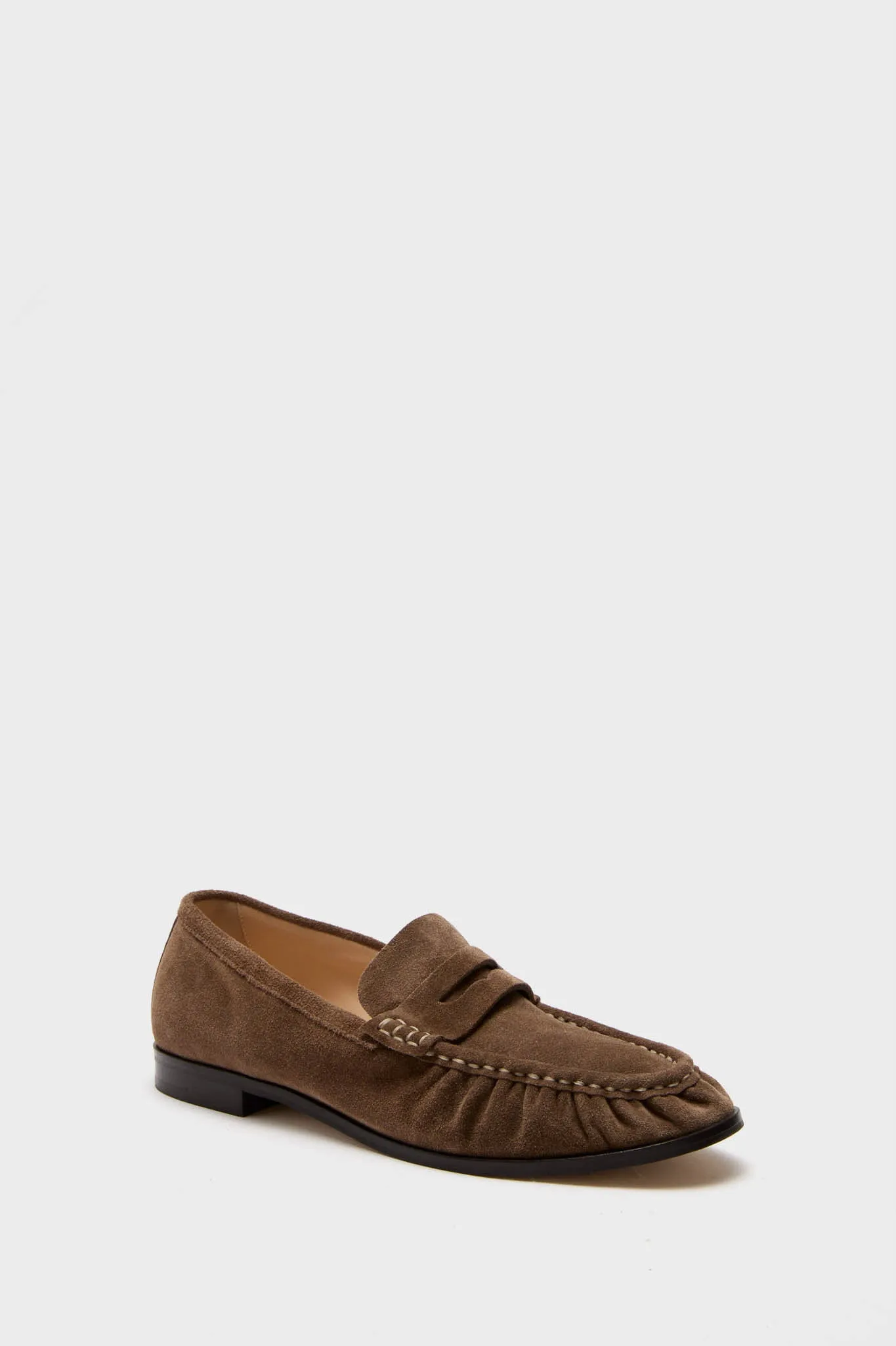 Mocha Suede Vivian Loafers sold by Tuckernuck
