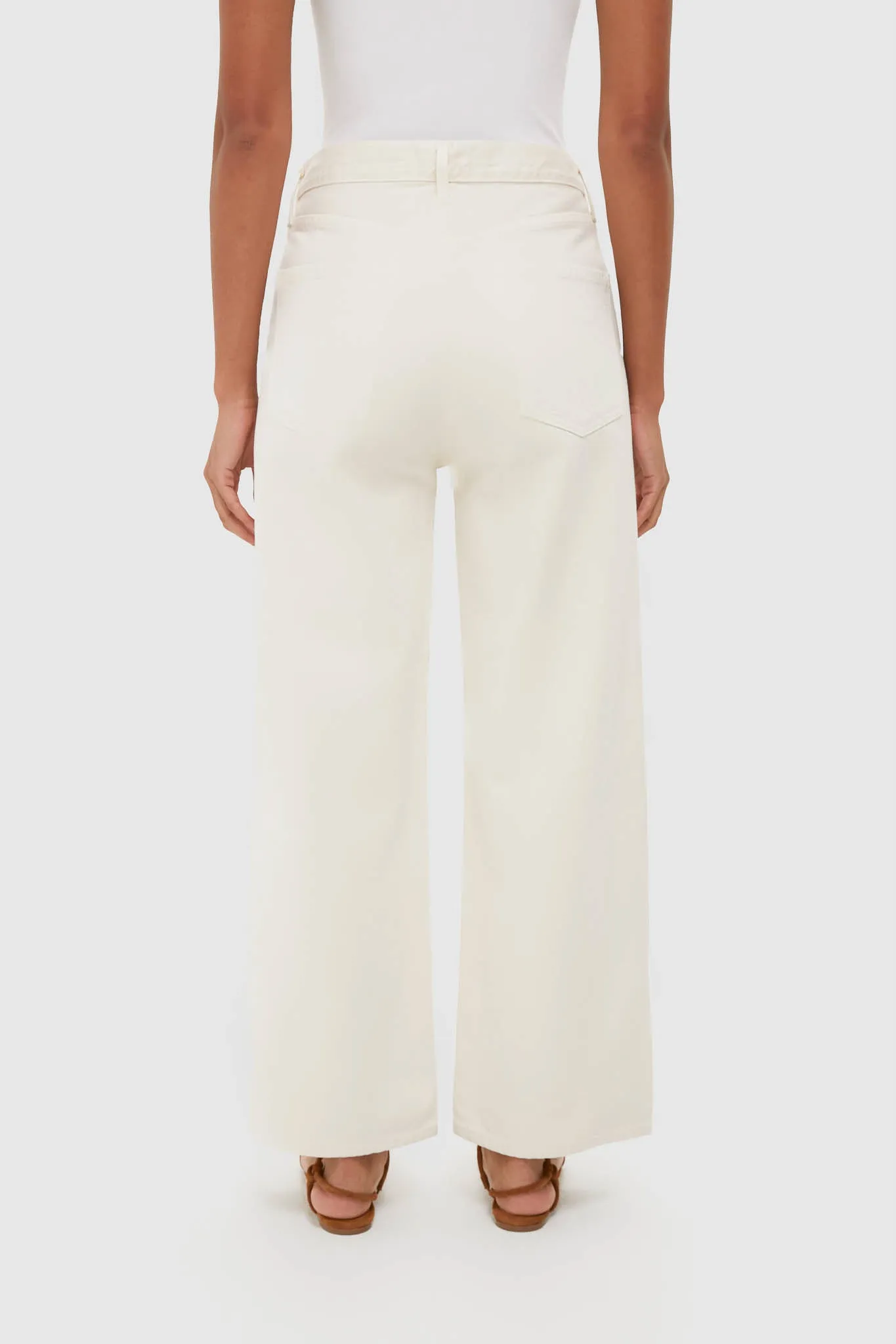 Brown Rice High Rise Wide Leg Ren Jean sold by Tuckernuck product image thumbnail 4