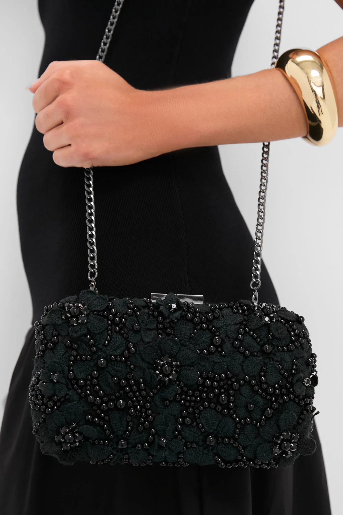 Black Beth Encrusted Clutch sold by Tuckernuck product image thumbnail 3