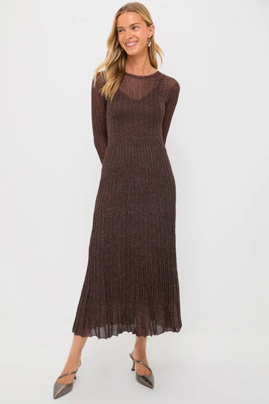 Exclusive Brown Long Sleeve Maxi Dress sold by Tuckernuck