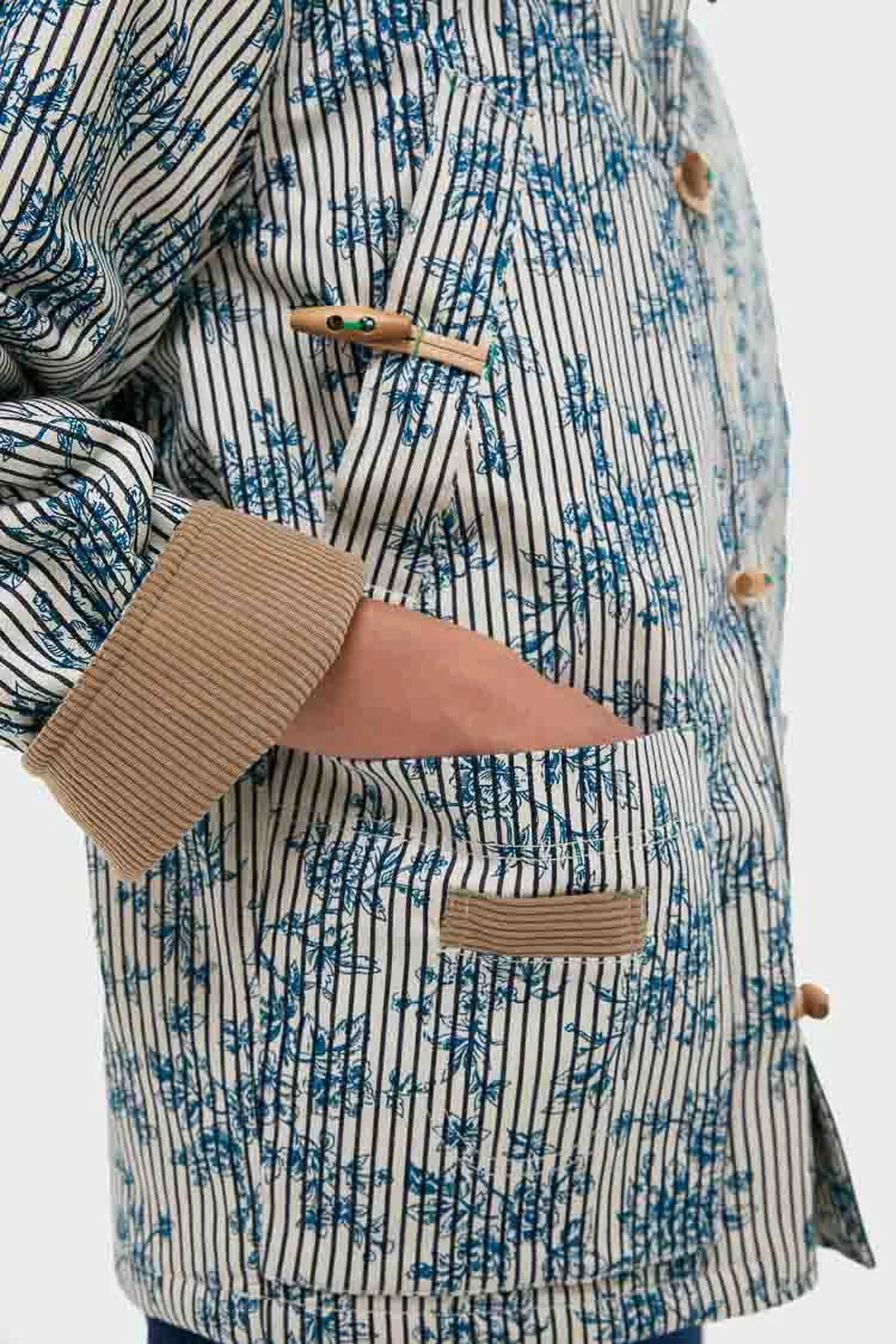 Cornflower Toile Barn Jacket sold by Tuckernuck product image thumbnail 5