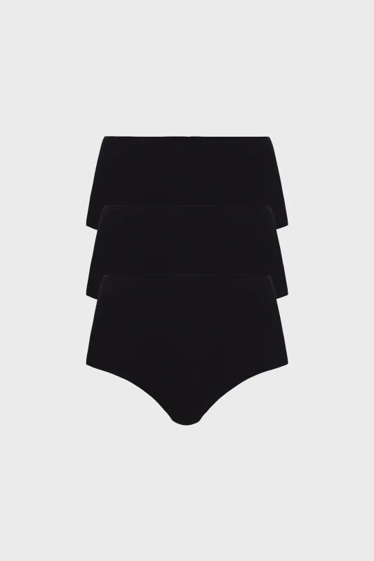 Black Classic High Rise Bikini 3 Pack sold by Tuckernuck