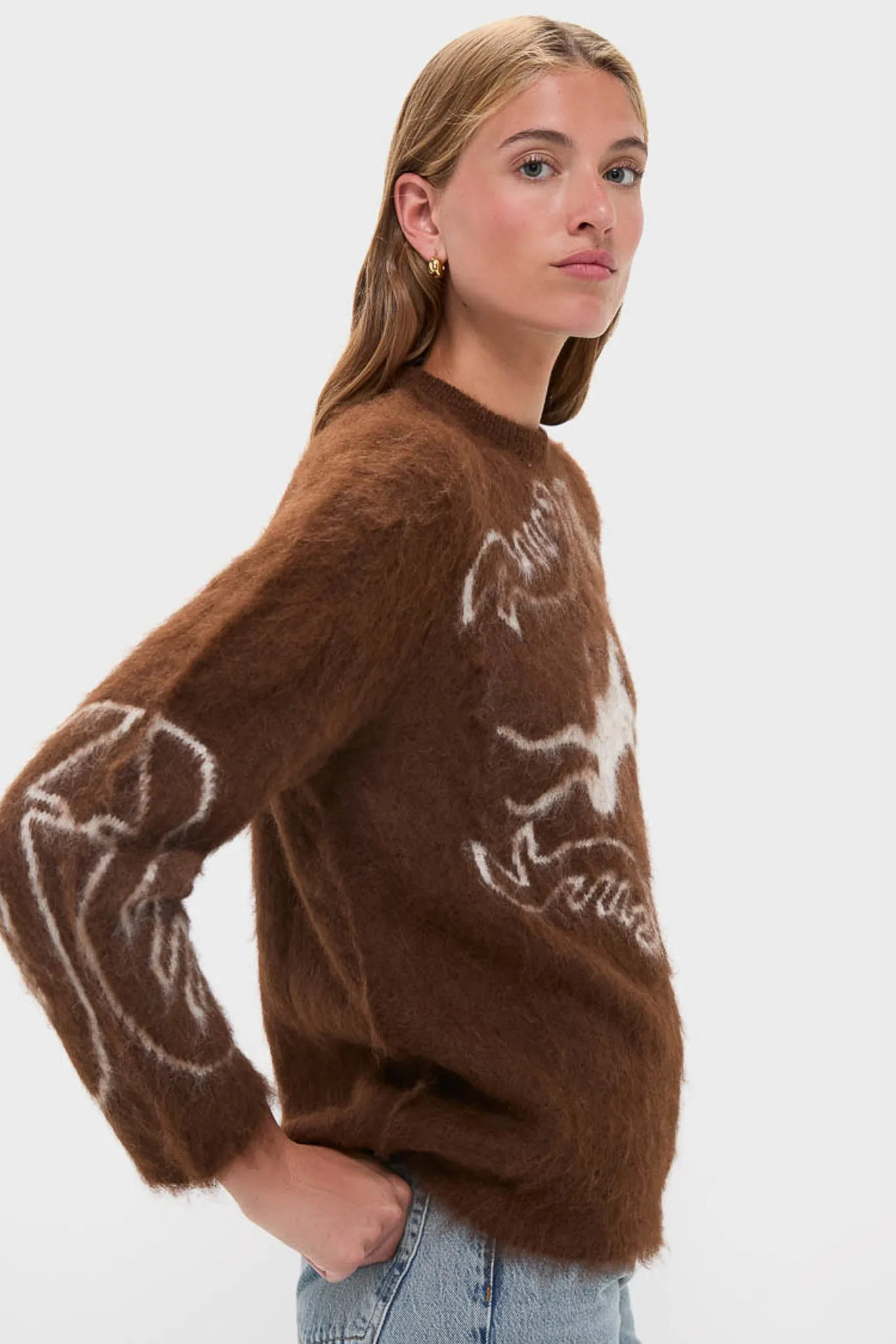 Off White Chocolate Folklore Sweater sold by Tuckernuck product image thumbnail 3