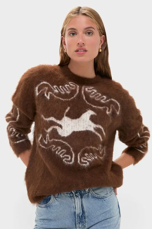 Off White Chocolate Folklore Sweater sold by Tuckernuck