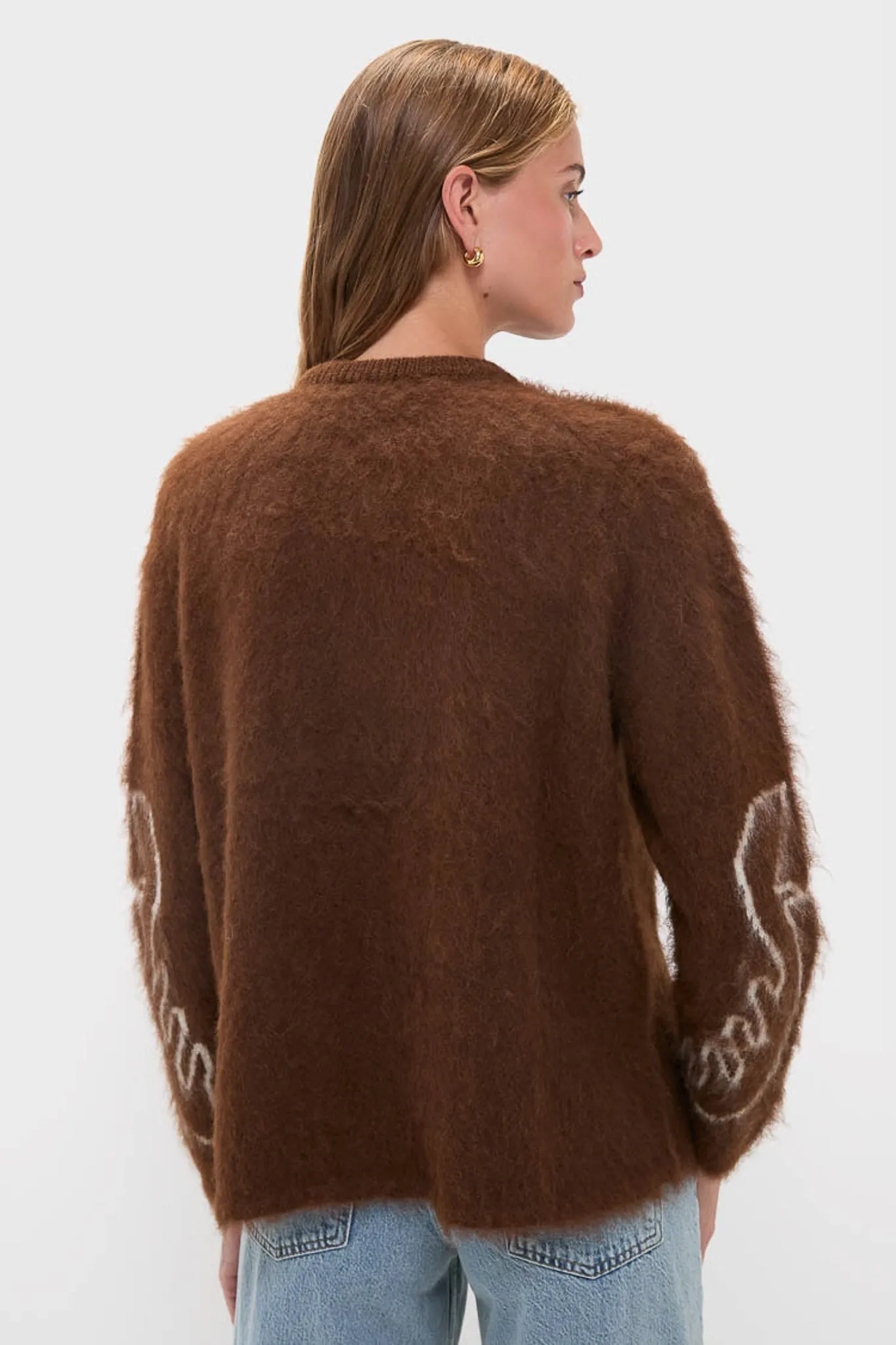 Off White Chocolate Folklore Sweater sold by Tuckernuck product image thumbnail 4