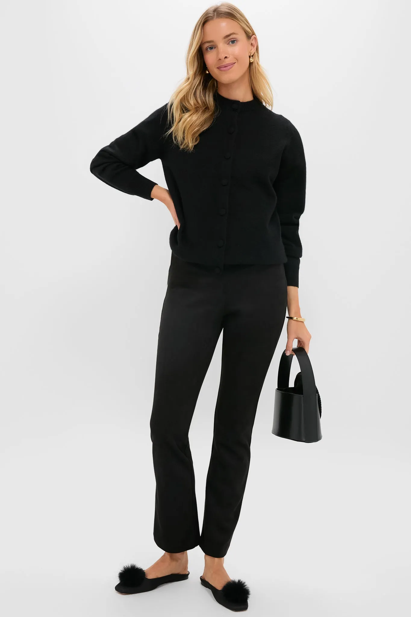 Black Vegan Suede Long Ashford Pants sold by Tuckernuck product image thumbnail 2