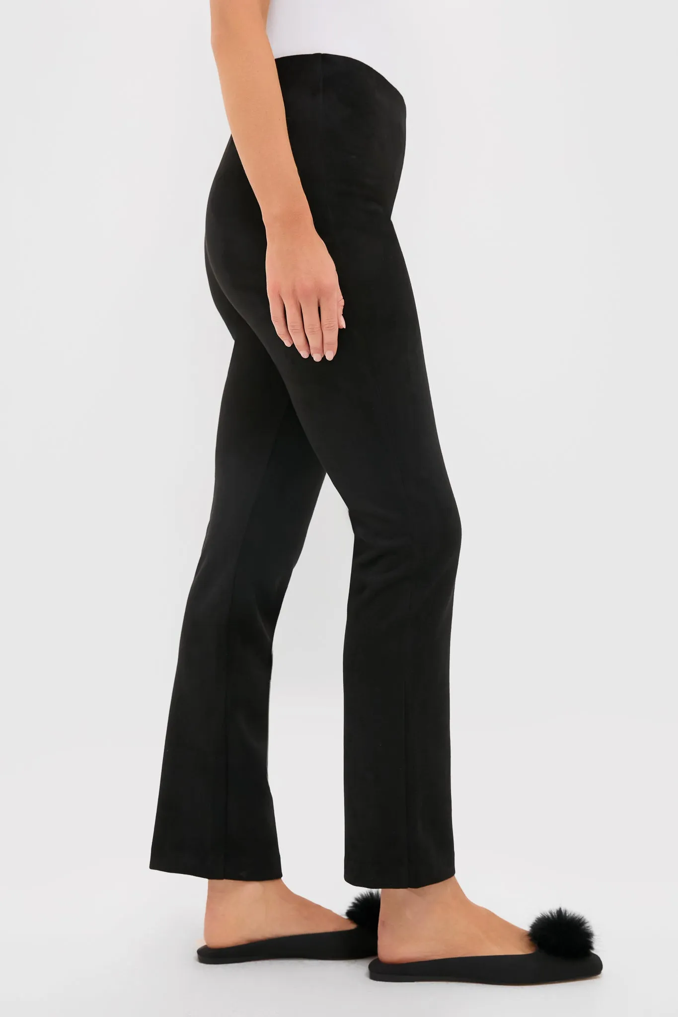 Black Vegan Suede Long Ashford Pants sold by Tuckernuck product image thumbnail 3