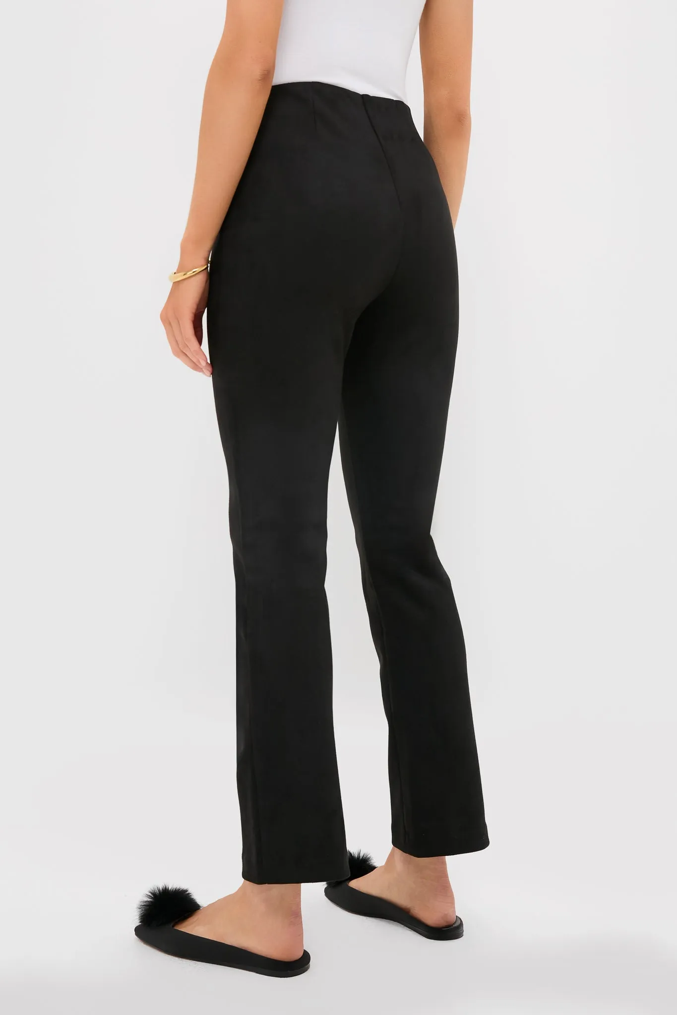 Black Vegan Suede Long Ashford Pants sold by Tuckernuck product image thumbnail 4