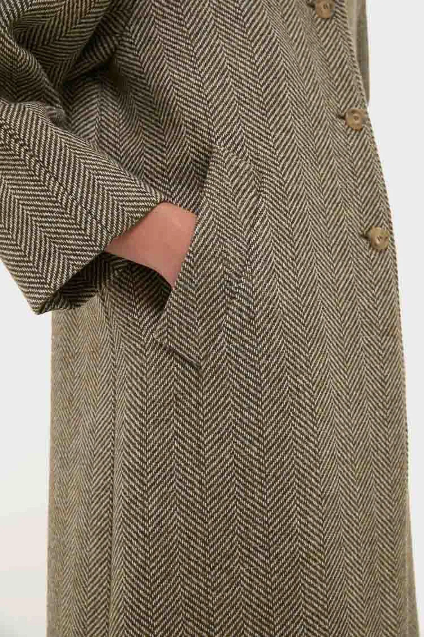 Green Chevron Ugola Coat sold by Tuckernuck product image thumbnail 5