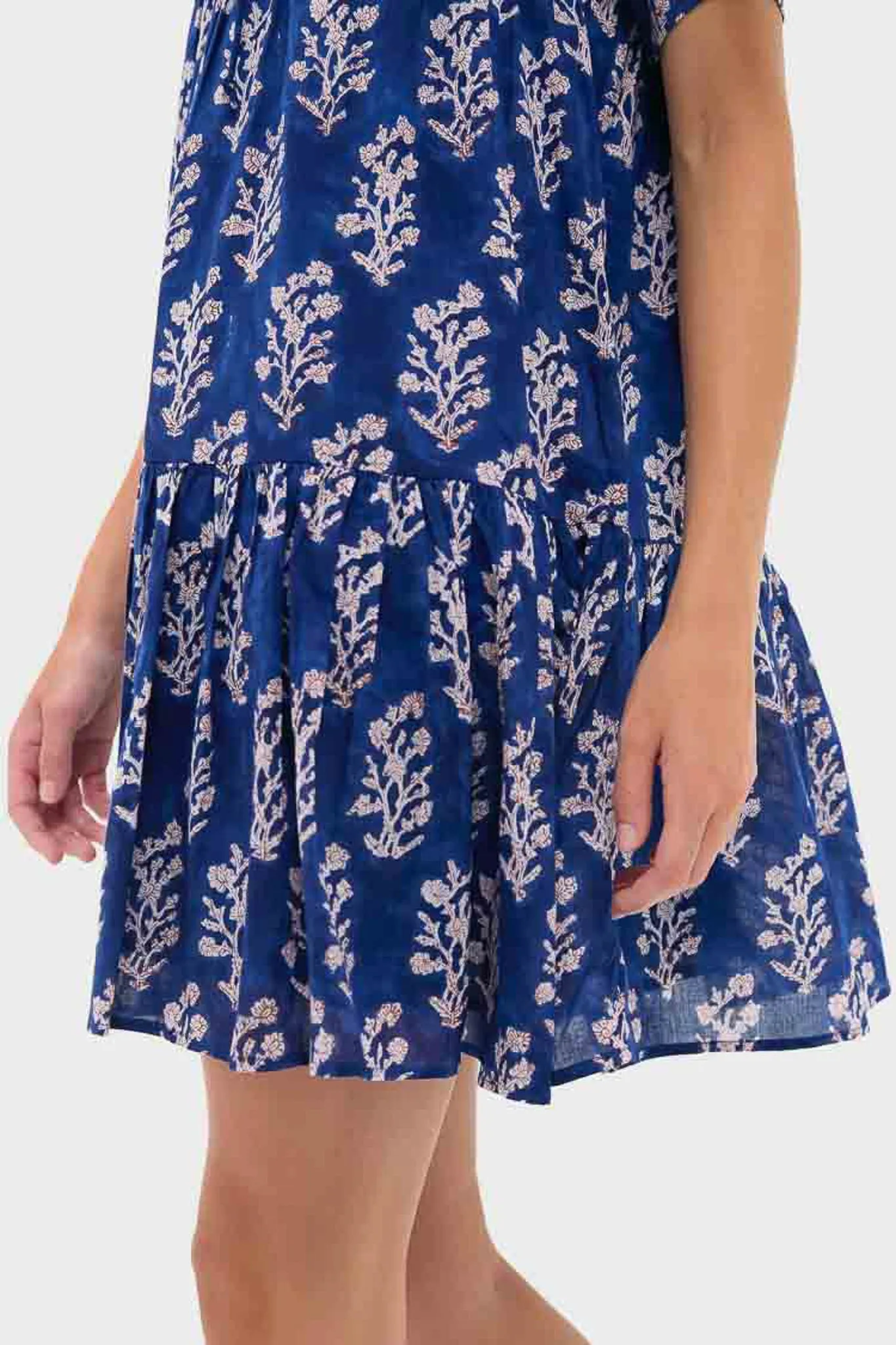 Pressed Flowers Blue Organic Isla Dress sold by Tuckernuck product image thumbnail 5