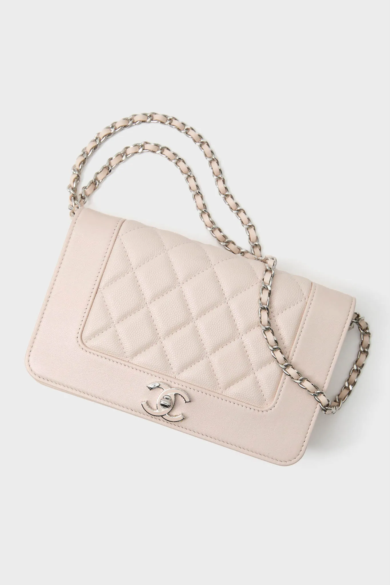 CHANEL Pink Cowhide Leather Wallet On Chain sold by Tuckernuck product image thumbnail 5