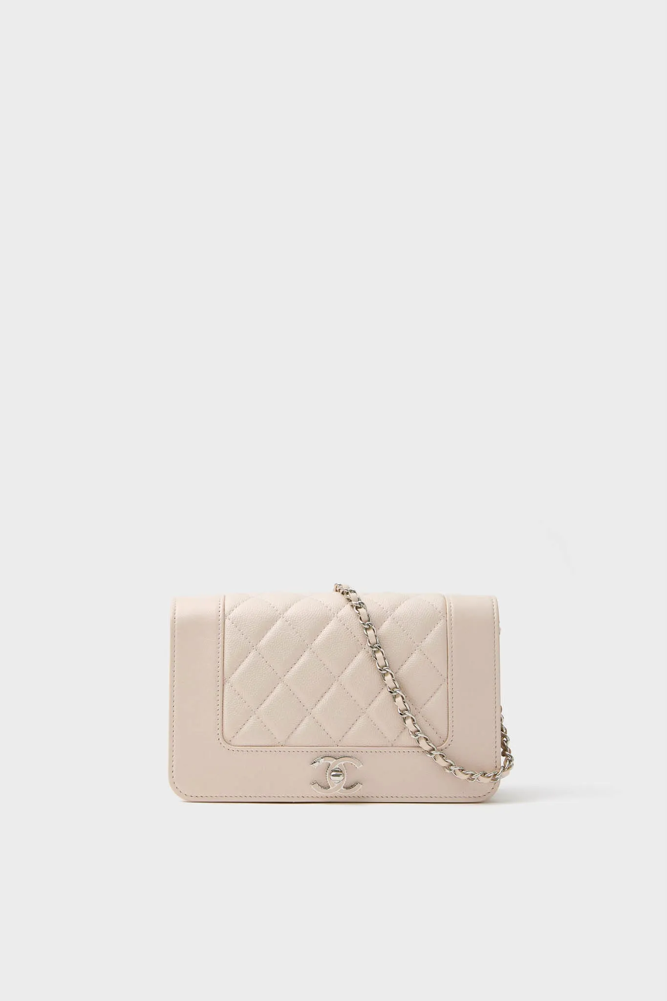 CHANEL Pink Cowhide Leather Wallet On Chain sold by Tuckernuck