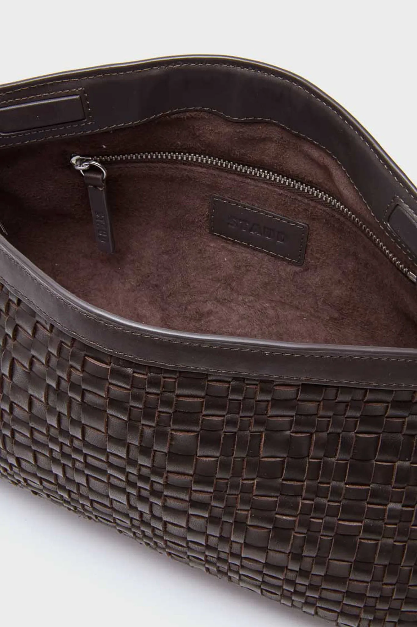 Espresso Woven Maude Soft Clutch sold by Tuckernuck product image thumbnail 5