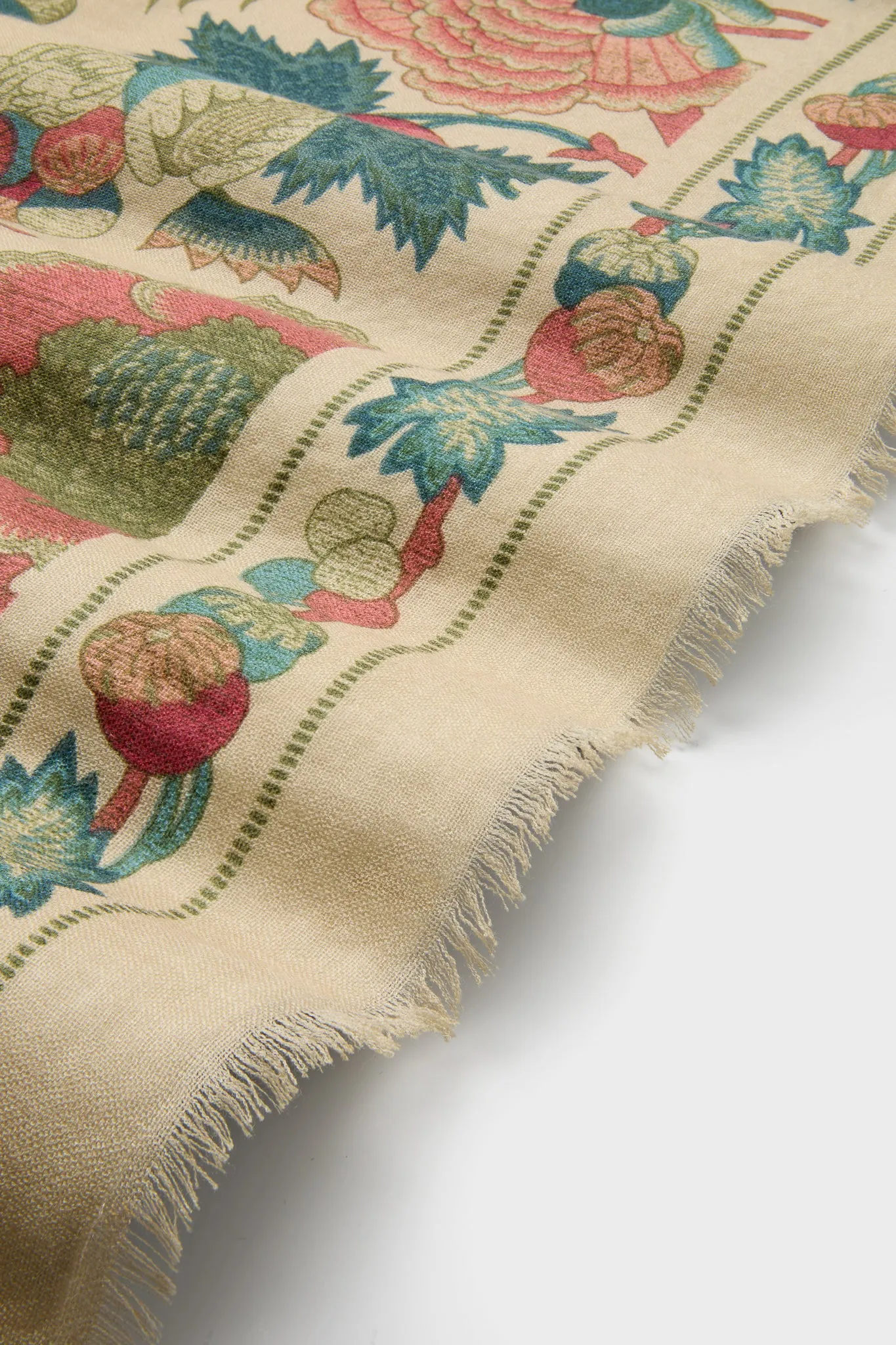 Garden Scrollwork Silk Cashmere Blend Large Scarf sold by Tuckernuck product image thumbnail 5
