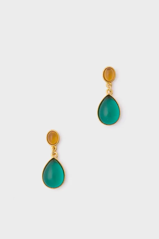 Teal and Yellow Earrings sold by Tuckernuck
