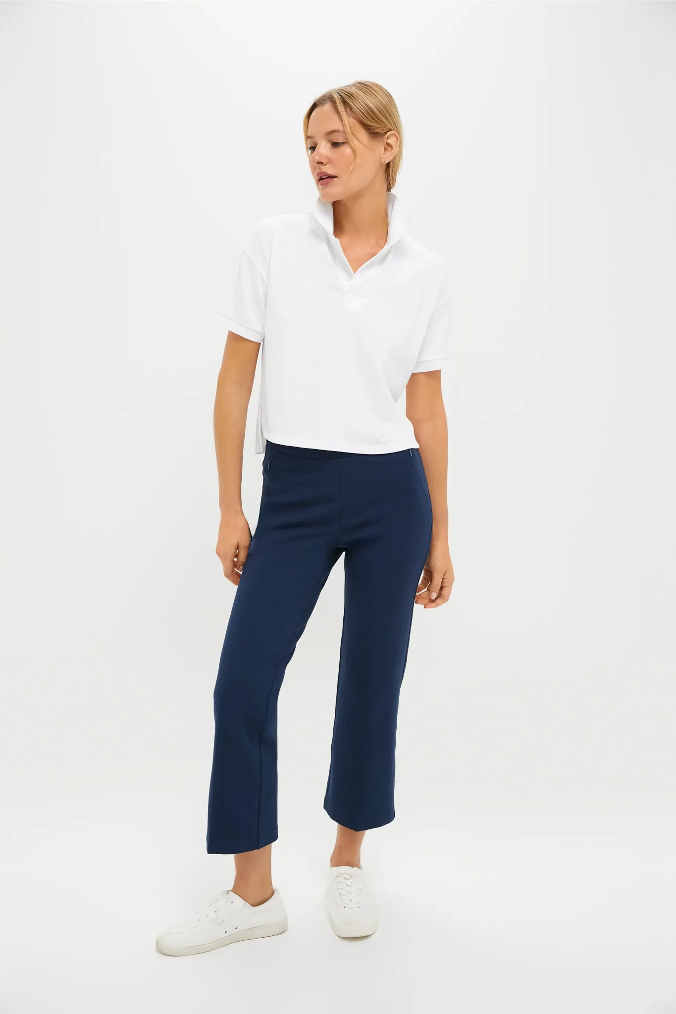 Petite Navy Compression September Pant sold by Tuckernuck product image thumbnail 5