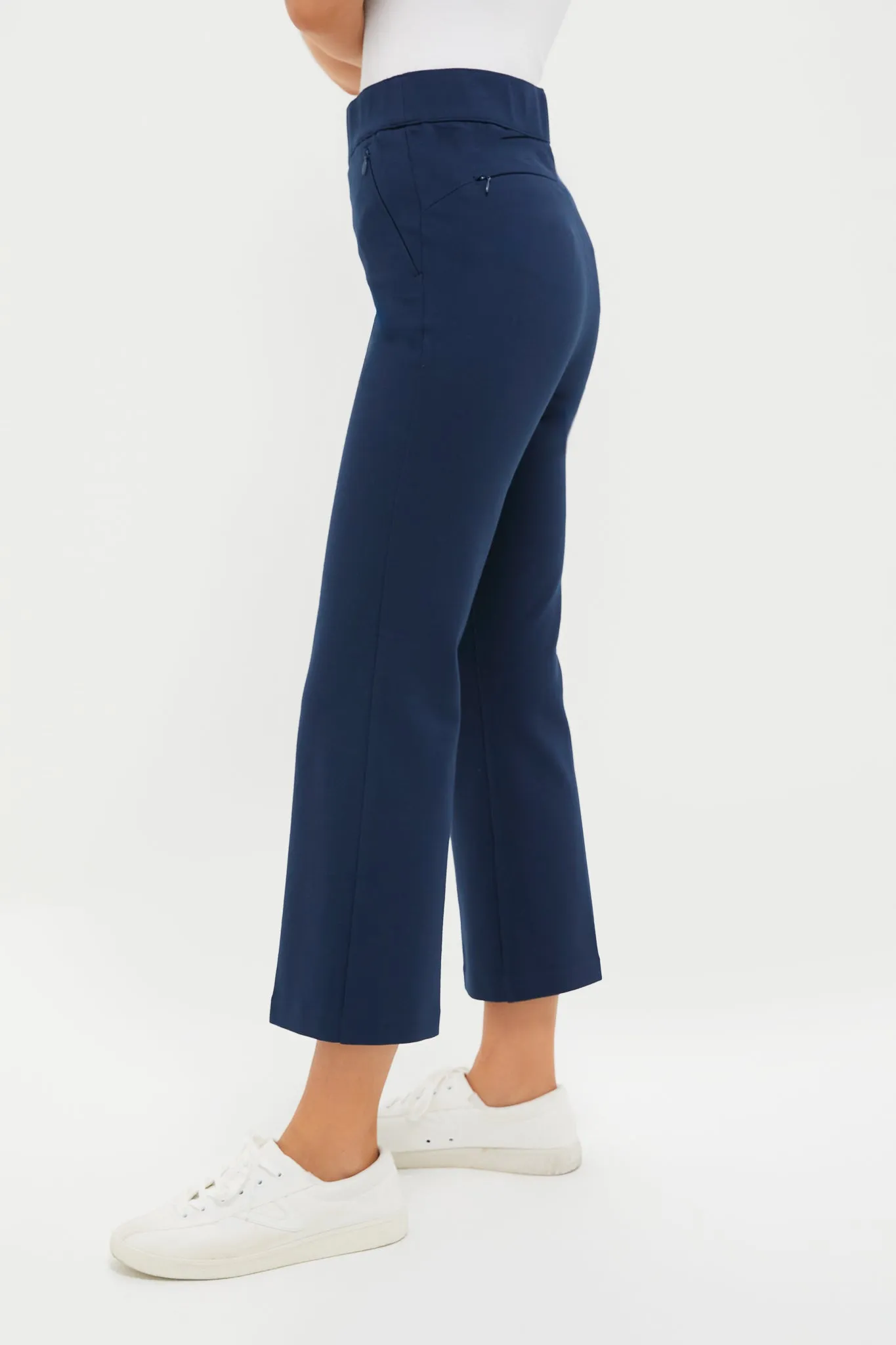 Petite Navy Compression September Pant sold by Tuckernuck product image thumbnail 3