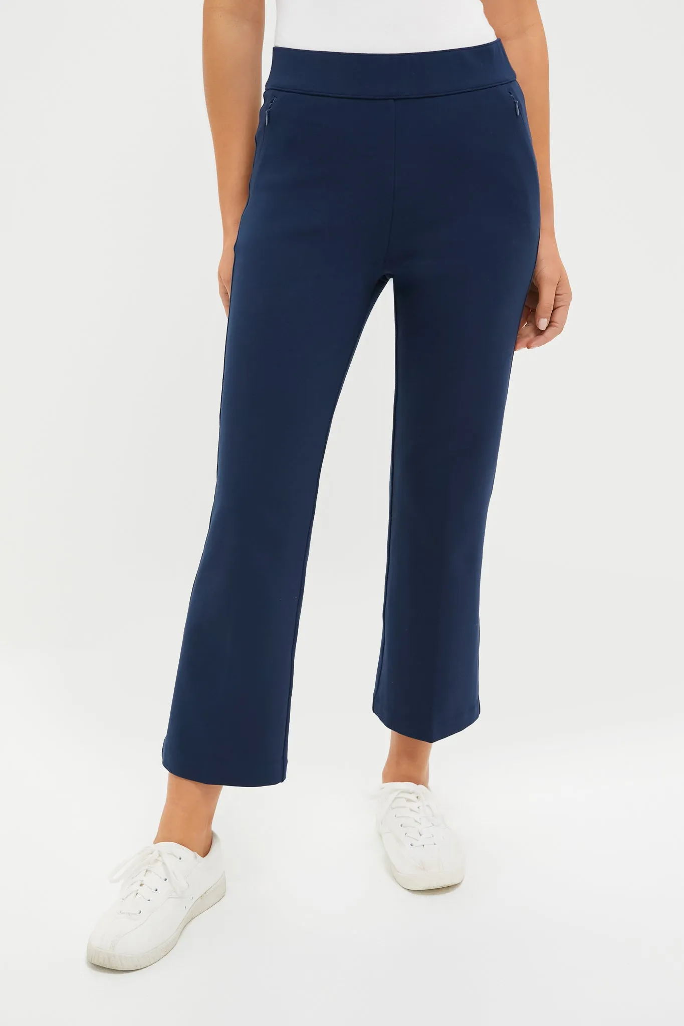 Petite Navy Compression September Pant sold by Tuckernuck