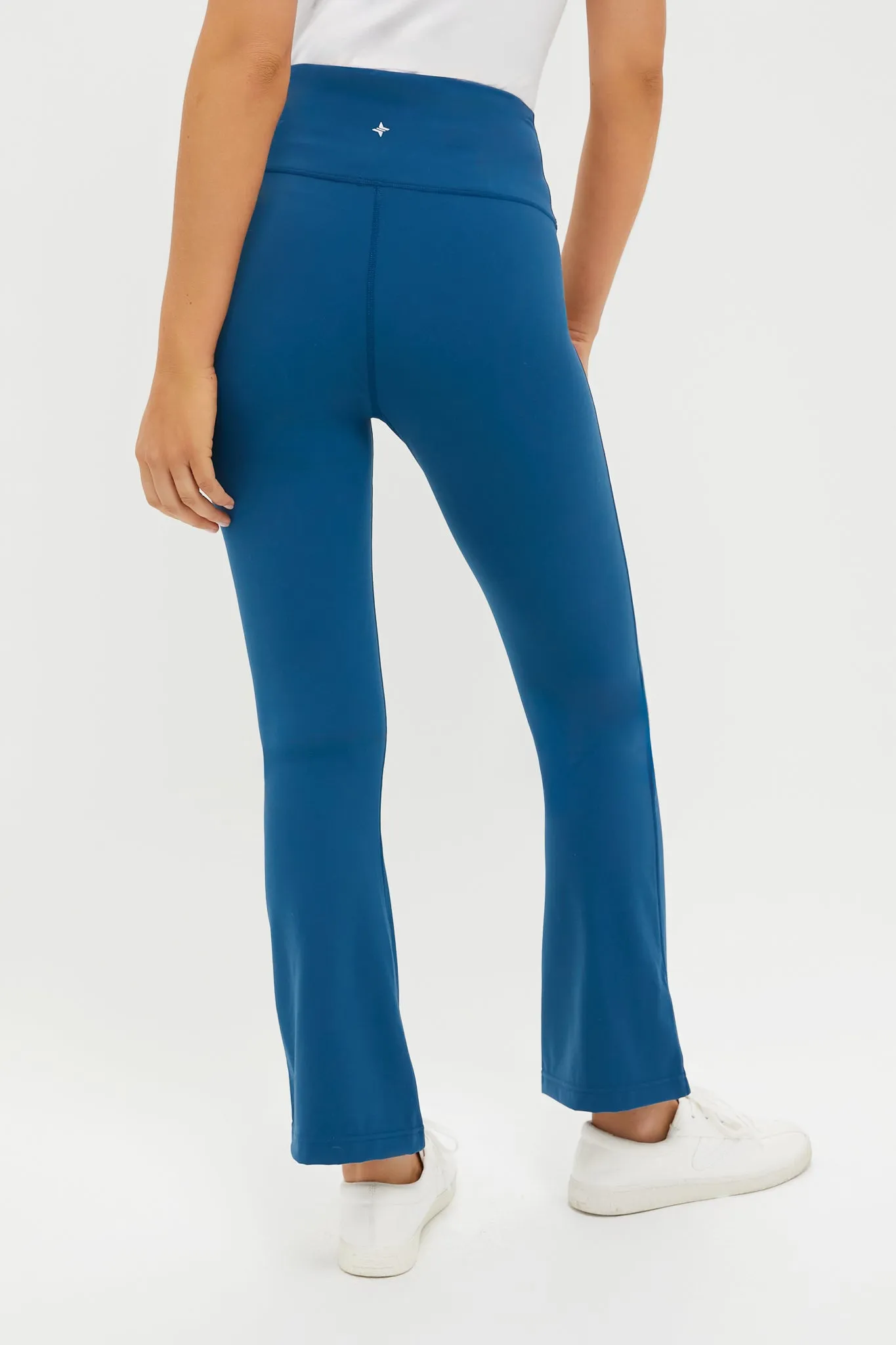 Harbor Blue High Rise Compression Spandex Millie Yoga Pant sold by Tuckernuck product image thumbnail 4