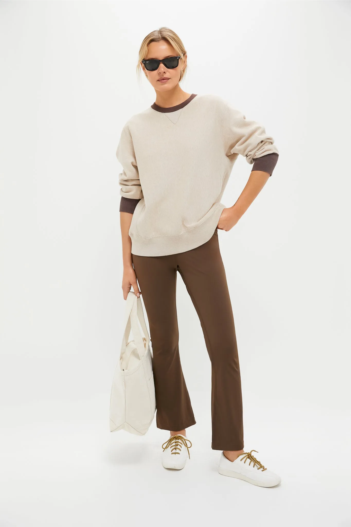 Chocolate Brown High Rise Compression Spandex Millie Yoga Pant sold by Tuckernuck product image thumbnail 2