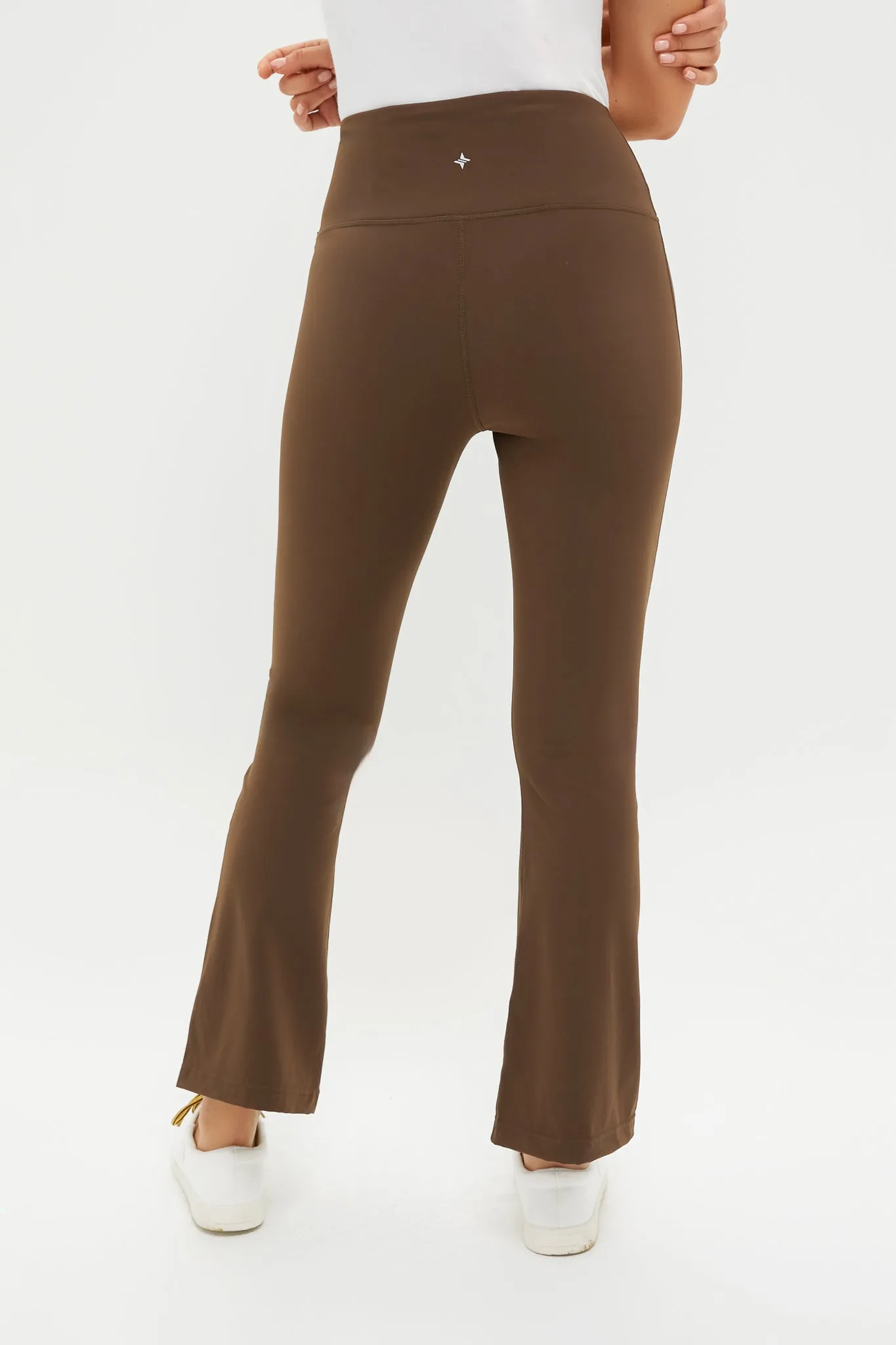 Chocolate Brown High Rise Compression Spandex Millie Yoga Pant sold by Tuckernuck product image thumbnail 4