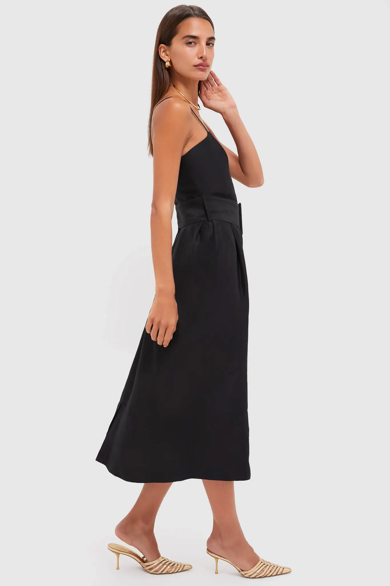 Black Artichoke Dress with Belt sold by Tuckernuck product image thumbnail 3