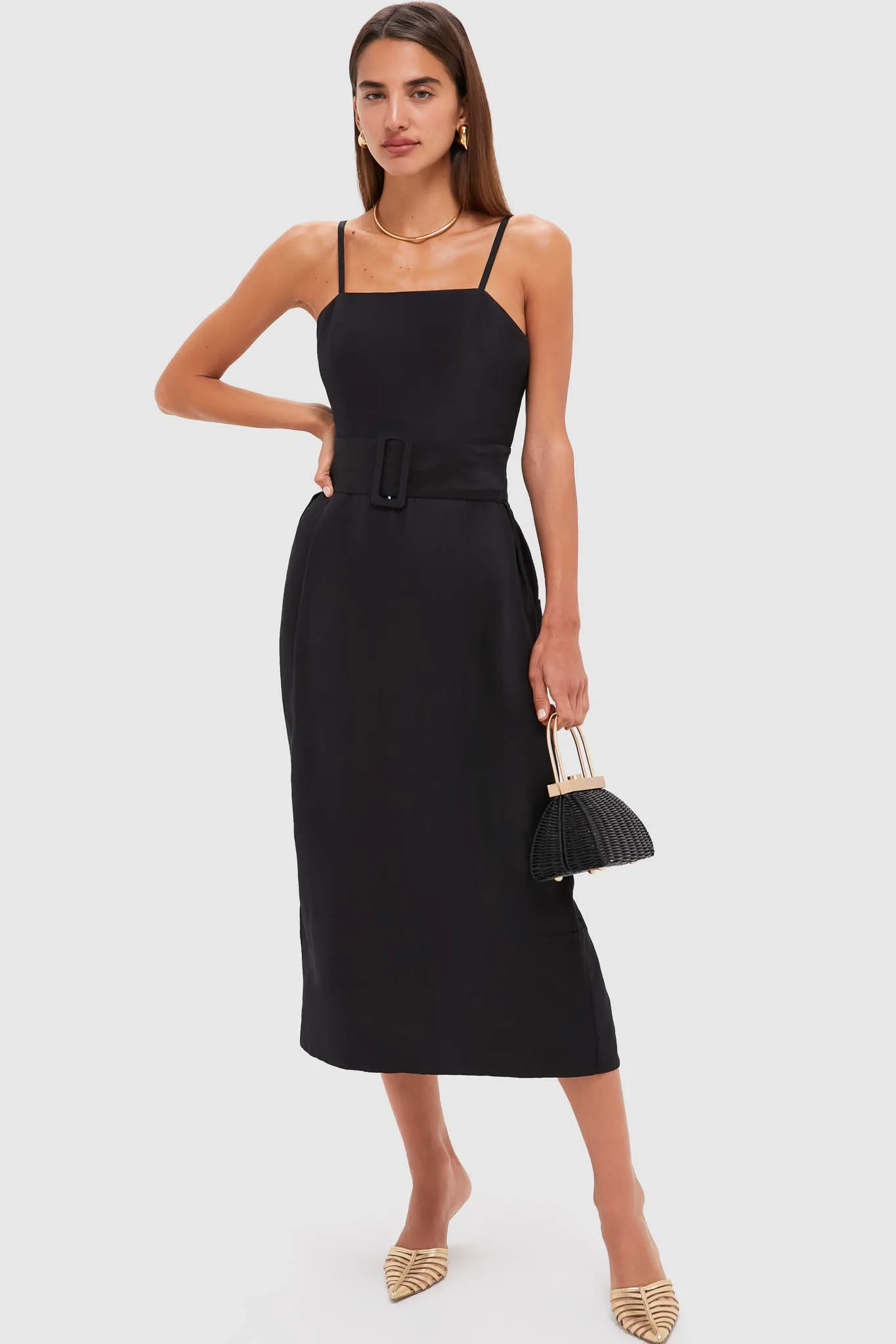 Black Artichoke Dress with Belt sold by Tuckernuck product image thumbnail 2