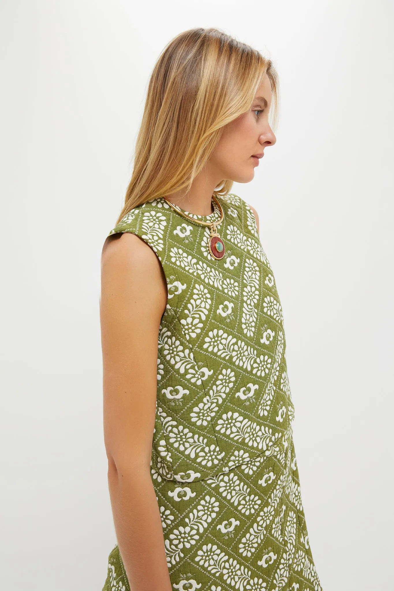 Legacy Jacquard Olive Manning Top sold by Tuckernuck product image thumbnail 3