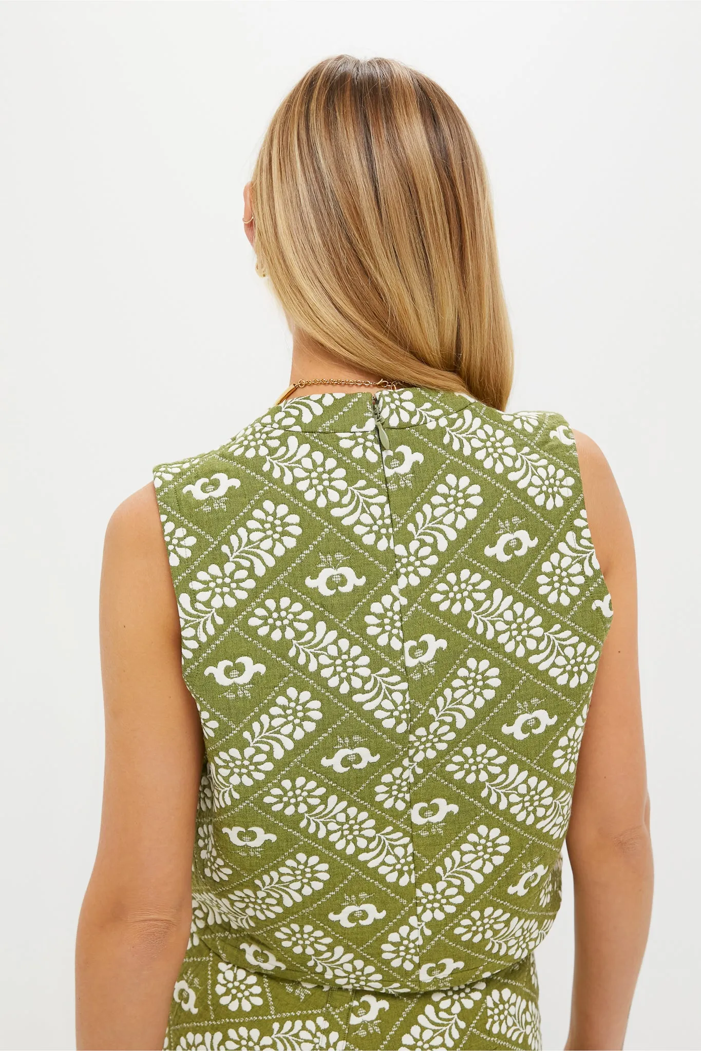 Legacy Jacquard Olive Manning Top sold by Tuckernuck product image thumbnail 4