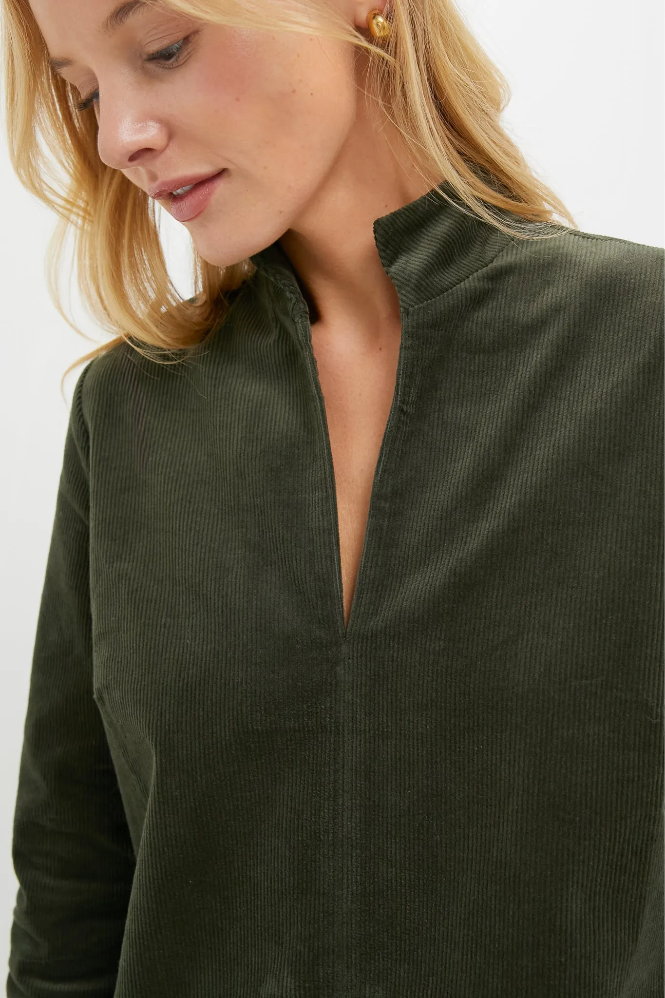 Olive Corduroy Clifton Dress sold by Tuckernuck product image thumbnail 5
