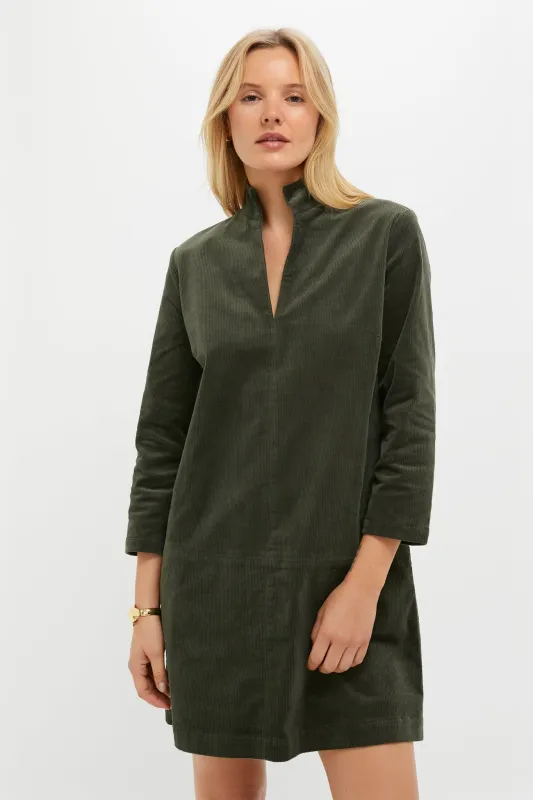 Olive Corduroy Clifton Dress sold by Tuckernuck