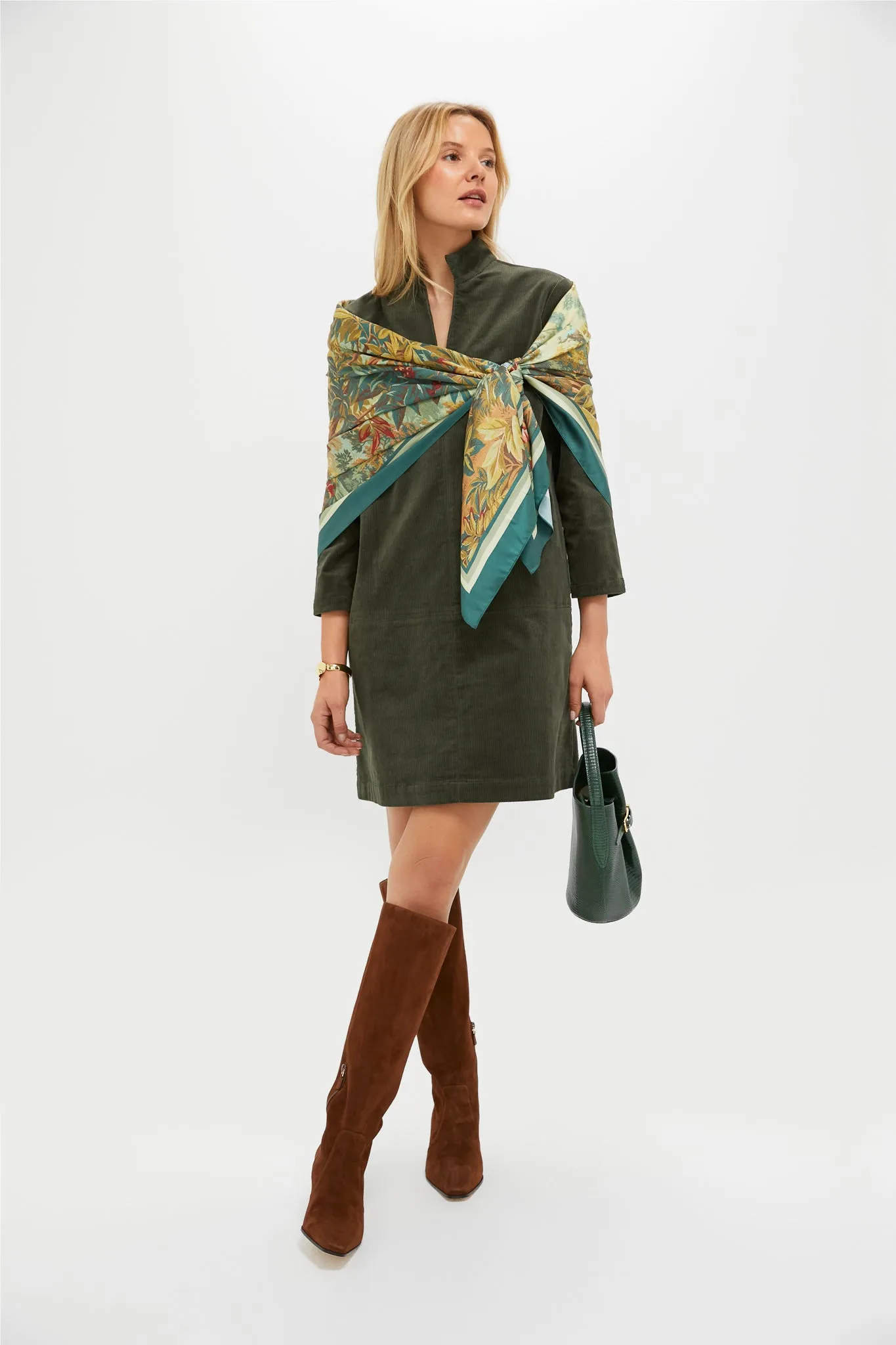 Olive Corduroy Clifton Dress sold by Tuckernuck product image thumbnail 2