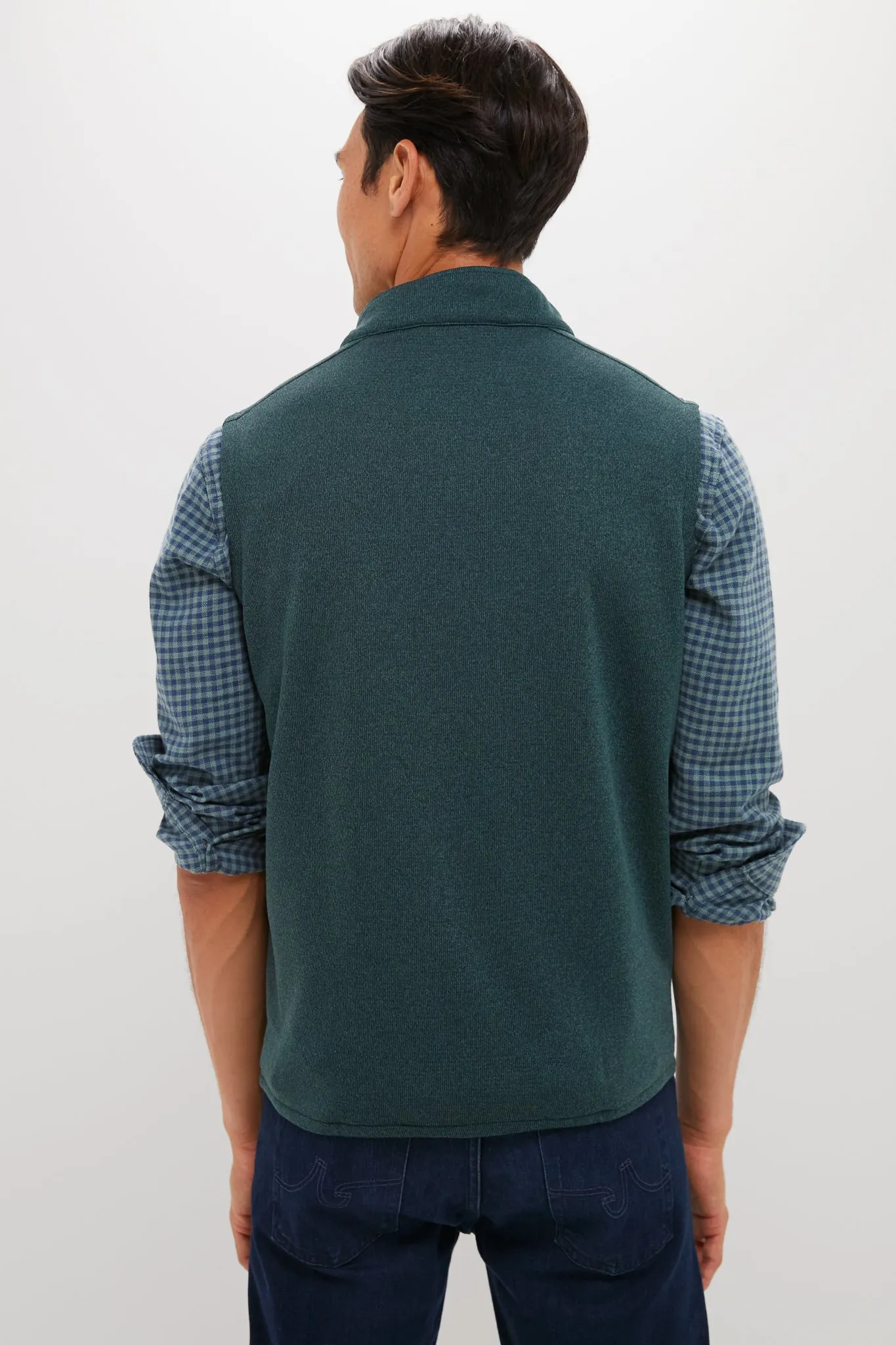Deep Verdant Crown Sweater Fleece Vest sold by Tuckernuck product image thumbnail 4