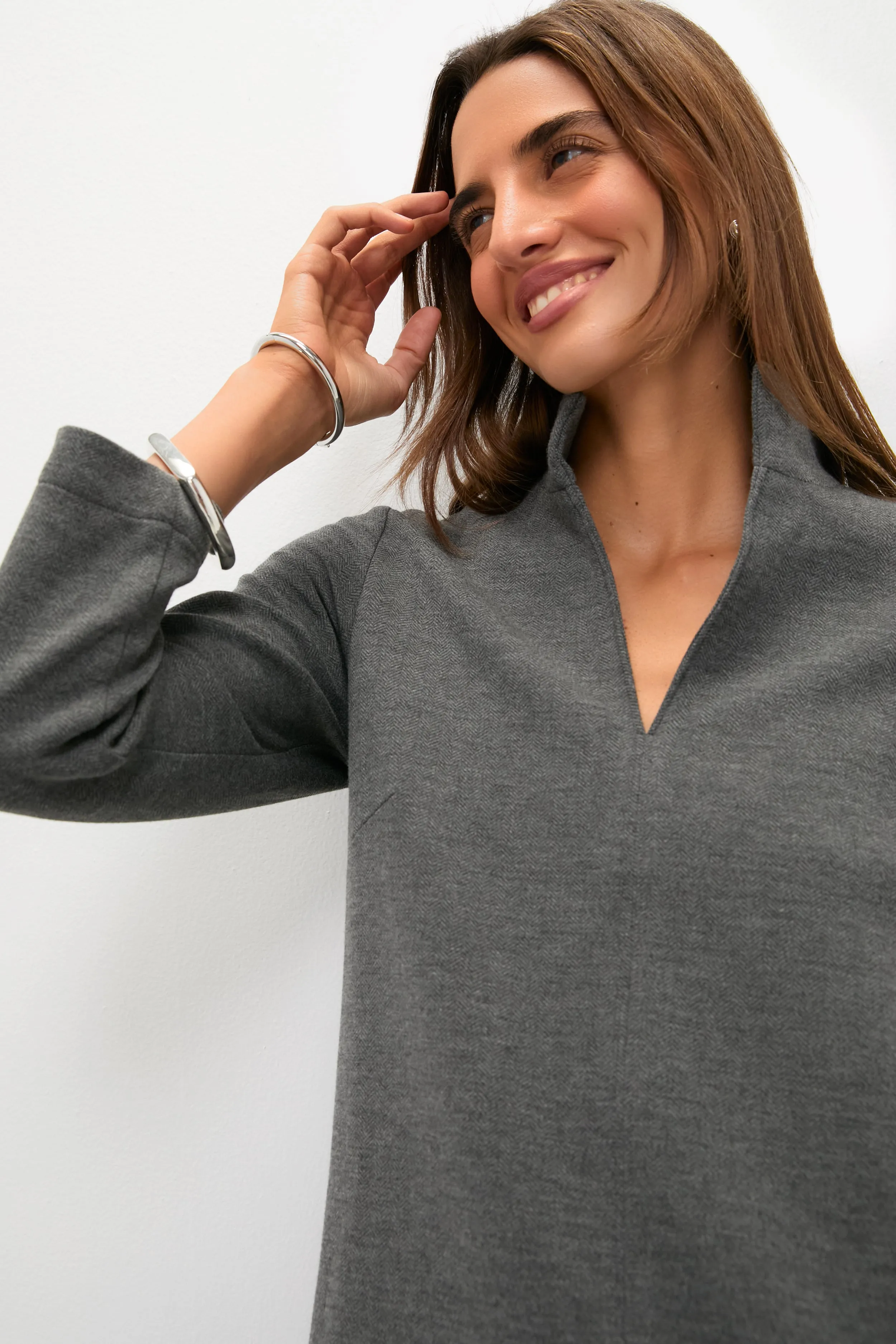 Charcoal Clifton Dress sold by Tuckernuck product image thumbnail 5